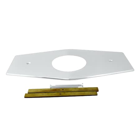 Westbrass Remodel Cover Plate for Mixet Bathtub and Shower Valves, Powder Coat White D503-50